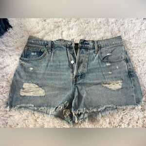 Distressed Denim Women Shorts